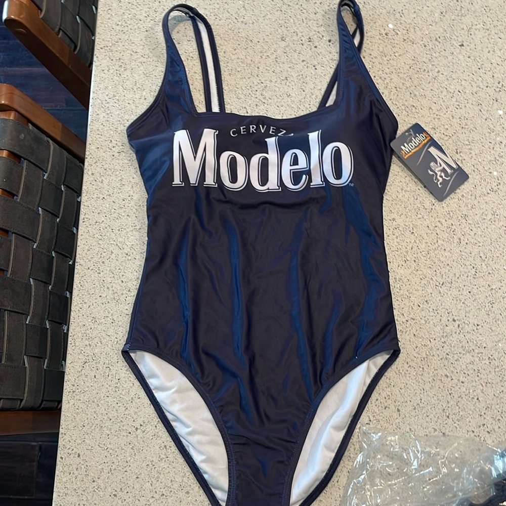 MODELO blue one piece swimsuit NEW